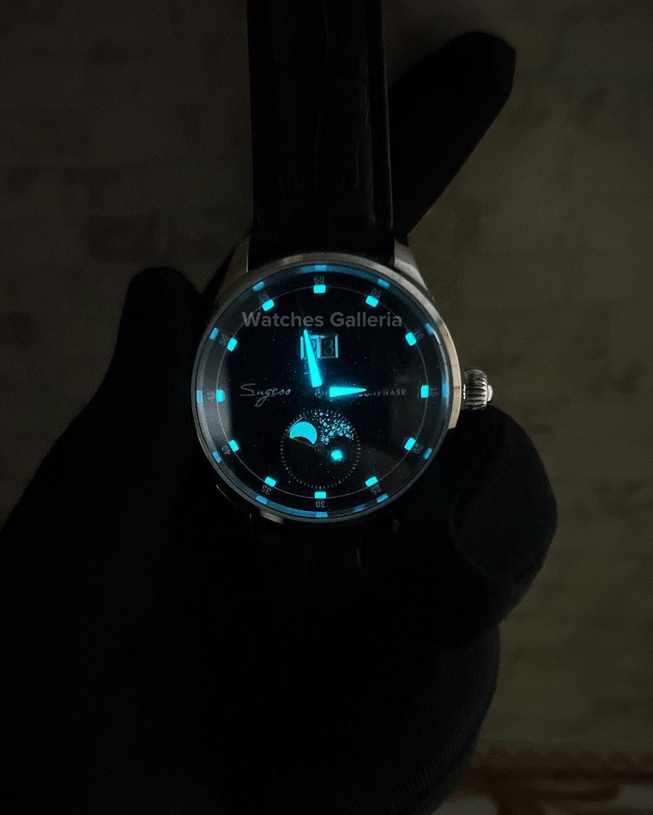 Sugess Moonphase Automatic (Blue) S401B Watches Galleria