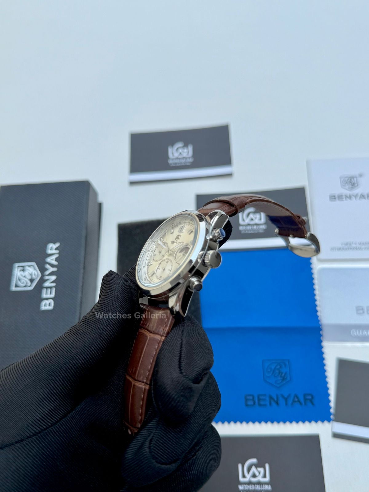 Benyar Classic Moonphase Quartz (Brown) BY5193 Watches Galleria