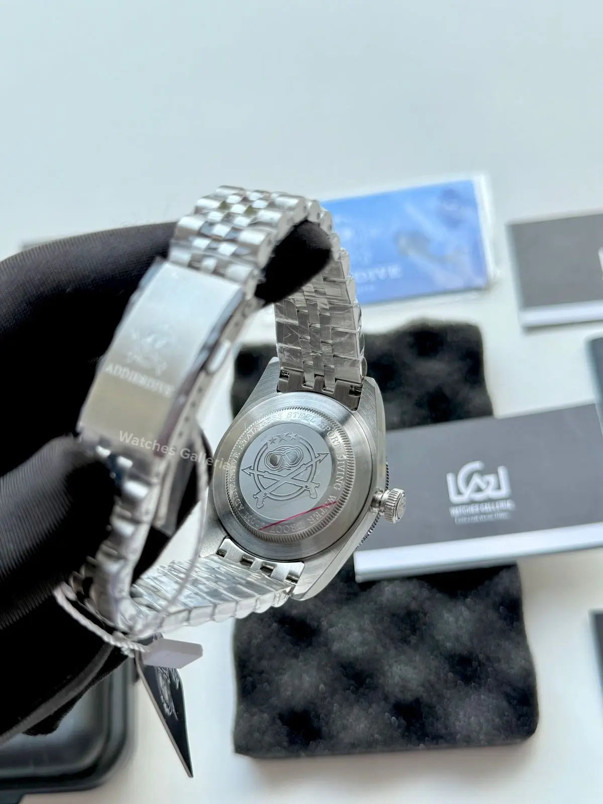 Addiesdive Black Bay GMT Pepsi Quartz (Black) AD2044 Watches Galleria