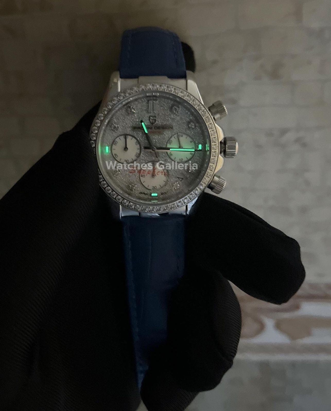 Pagani Design Daytona Stones Quartz Unisex (Blue) PD1730