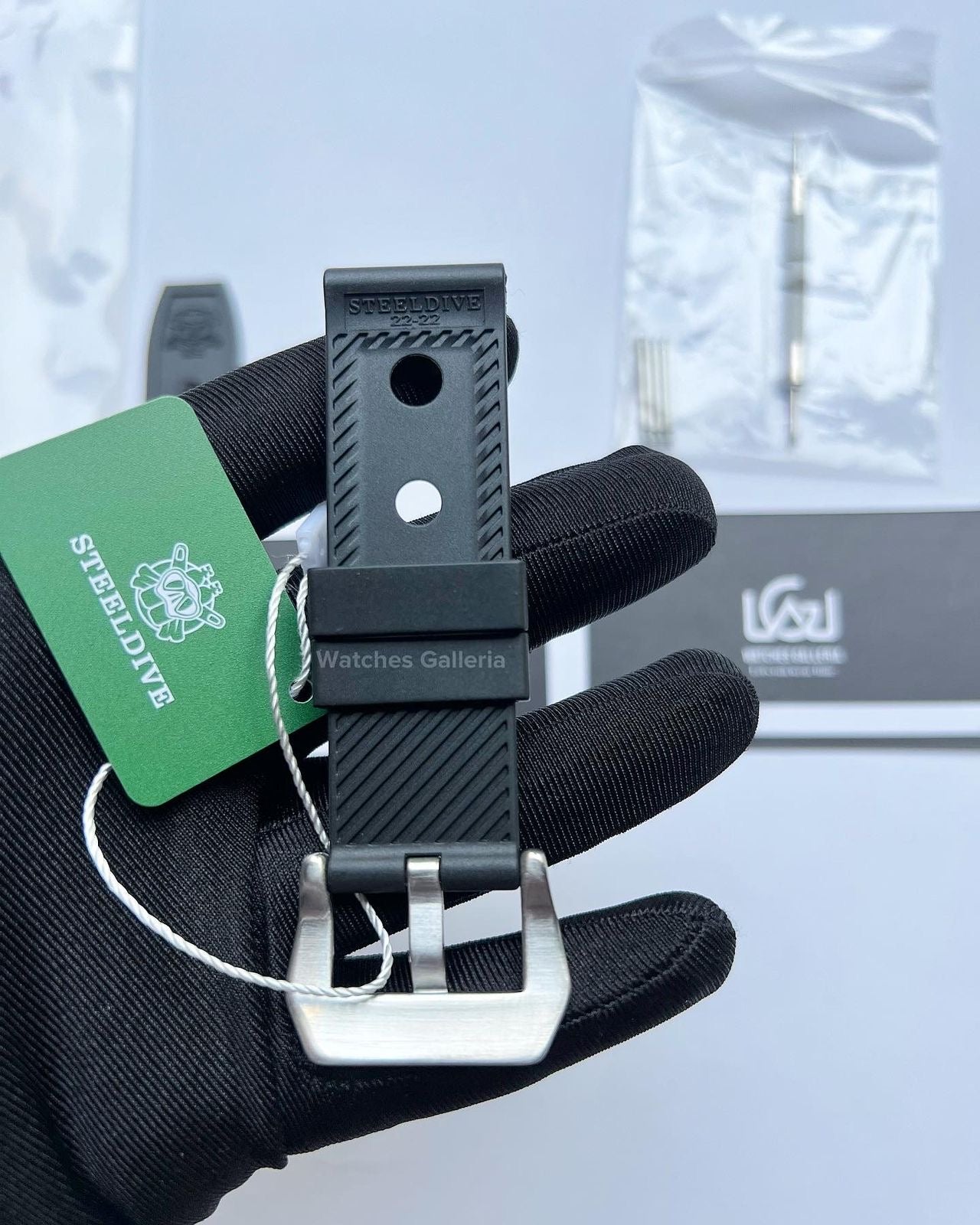 Steeldive Silicon Strap 22mm (Black)