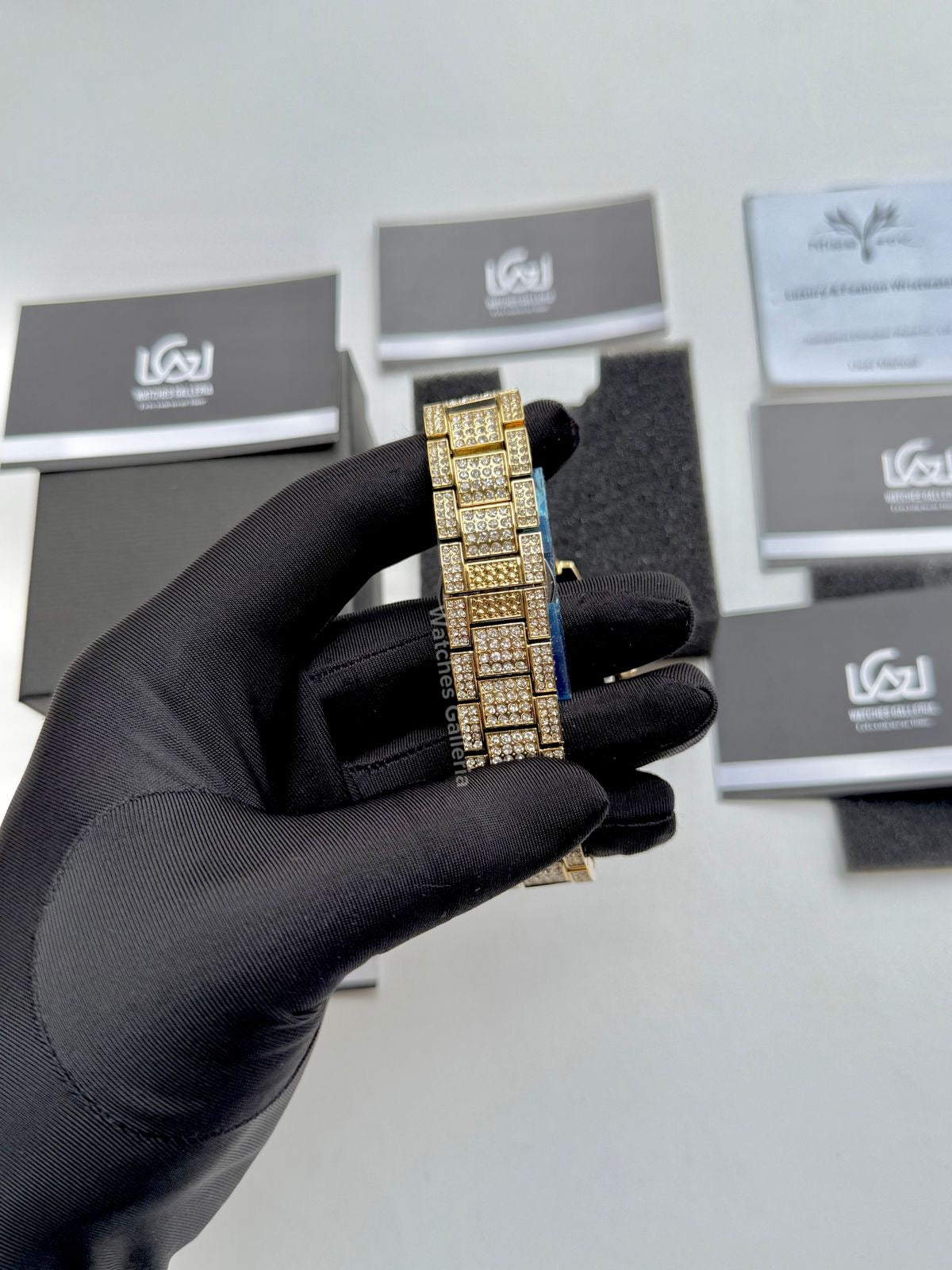 Miss Fox Iced Out Royal Oak Quartz (Gold) MFV332 Watches Galleria