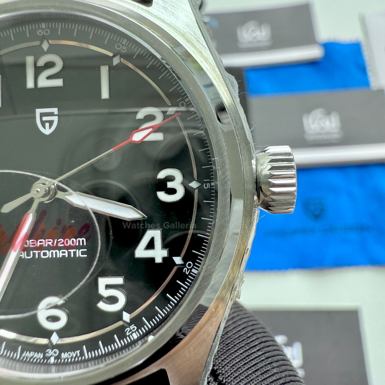 Pagani Design Spirit Pilot Automatic (Black-Leather) PD1717 Watches Galleria