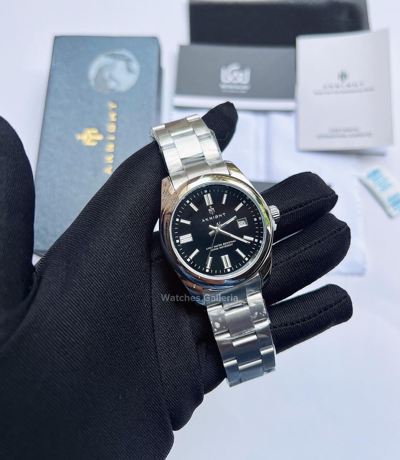 Aknight Oyster Perpetual Quartz (Black) AK2113