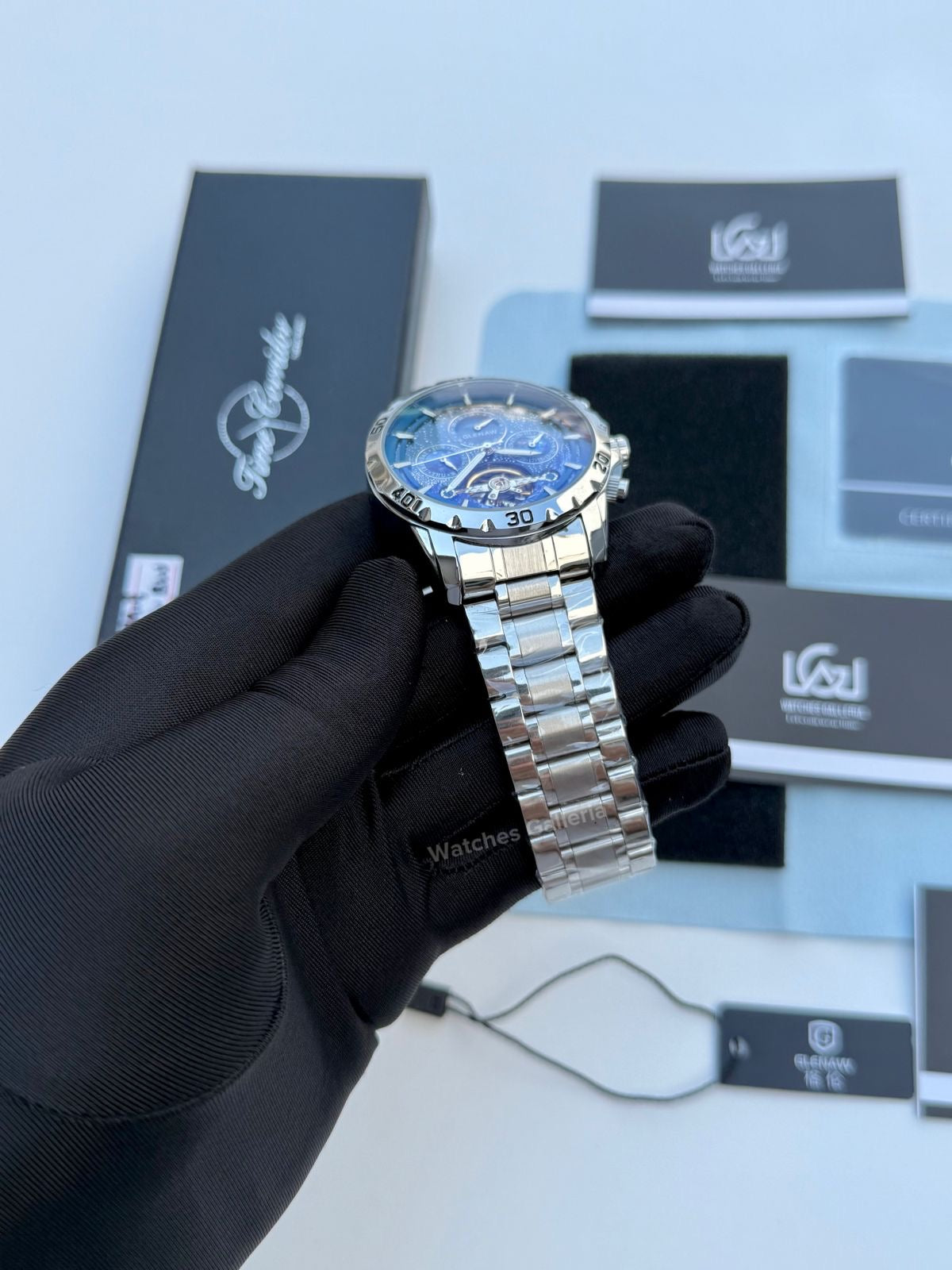 Glenaw Moonphase Automatic (Blue) GL8919 Watches Galleria