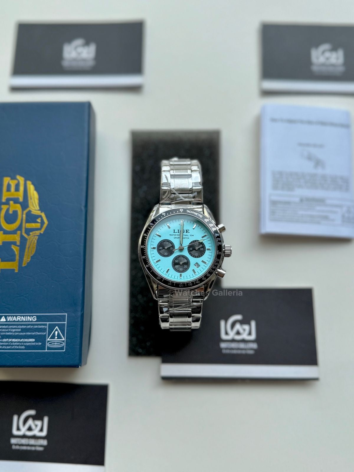 Lige Speedmaster Moonswatch Quartz (Tifanny) Lige89137 Watches Galleria © Copyrights All Right Reserved
