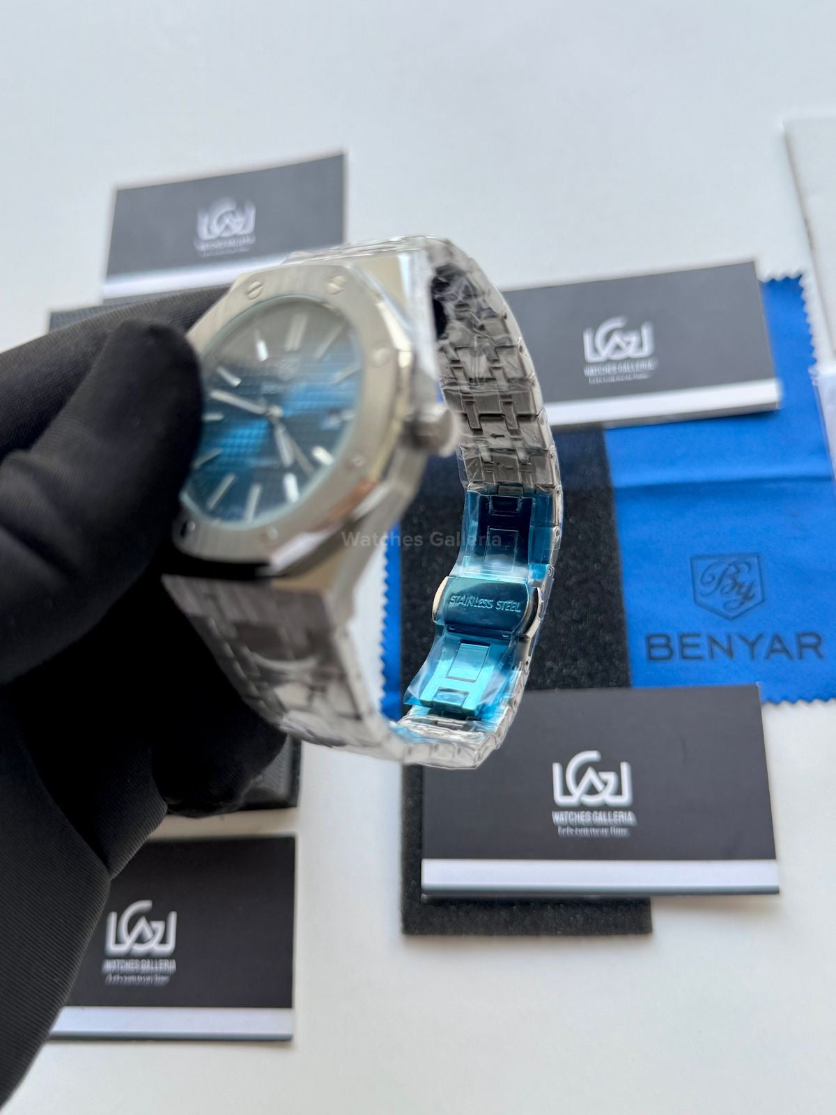 Benyar Royal Oak V2 Quartz (Blue) By5156 Watches Galleria © Copyrights All Right Reserved