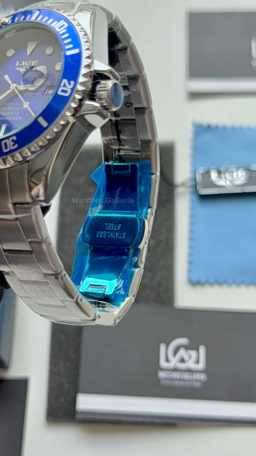 Lige Submariner Smurf Quartz Lige10045 Watches Galleria © Copyrights All Right Reserved