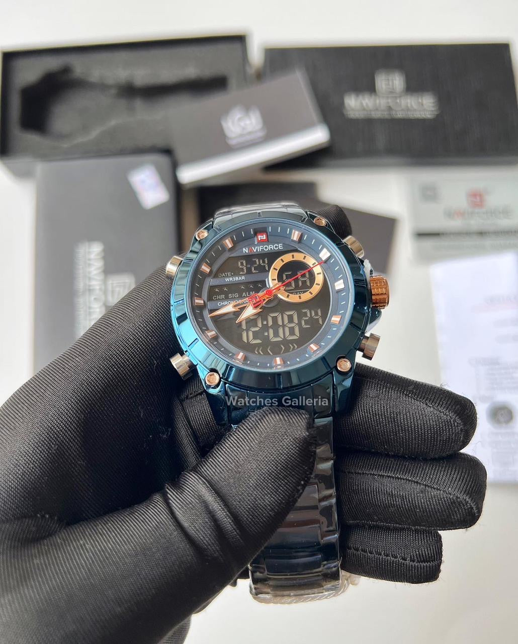 Naviforce Dual Display Quartz Watch (Blue) NF9163