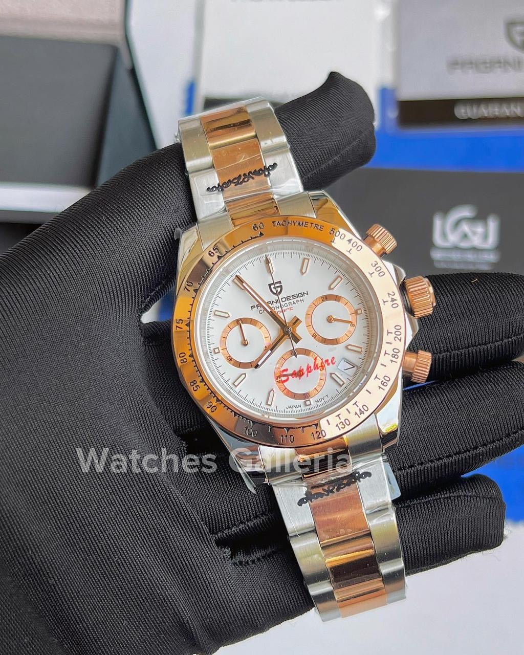Pagani Design Daytona Quartz (Two Tone White) PD1644
