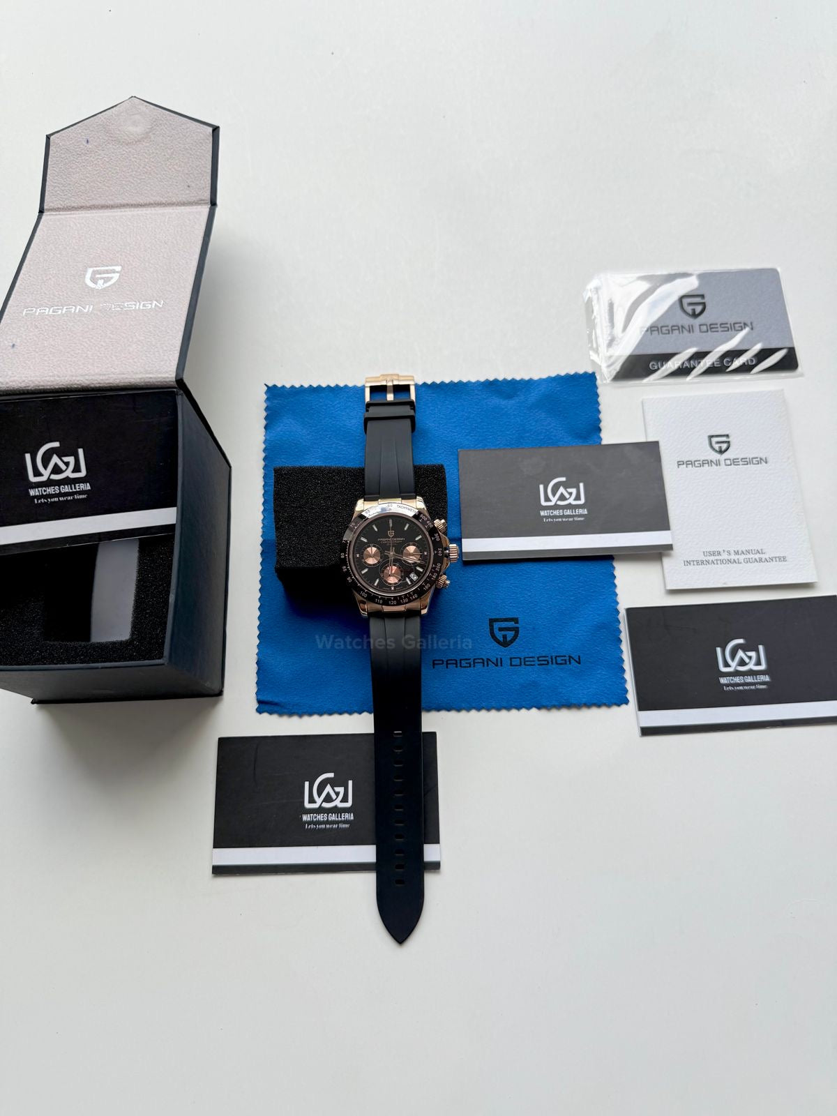 Pagani Design Daytona Quartz (Rose Gold Black) PD1664