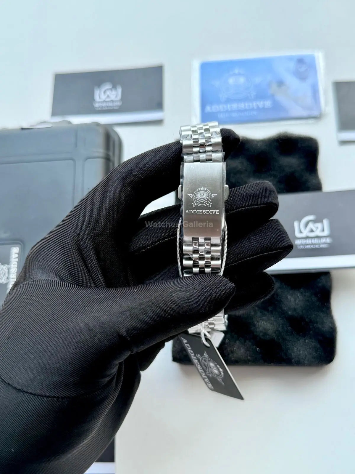 Addiesdive Black Bay GMT Pepsi Quartz (Black) AD2044 Watches Galleria