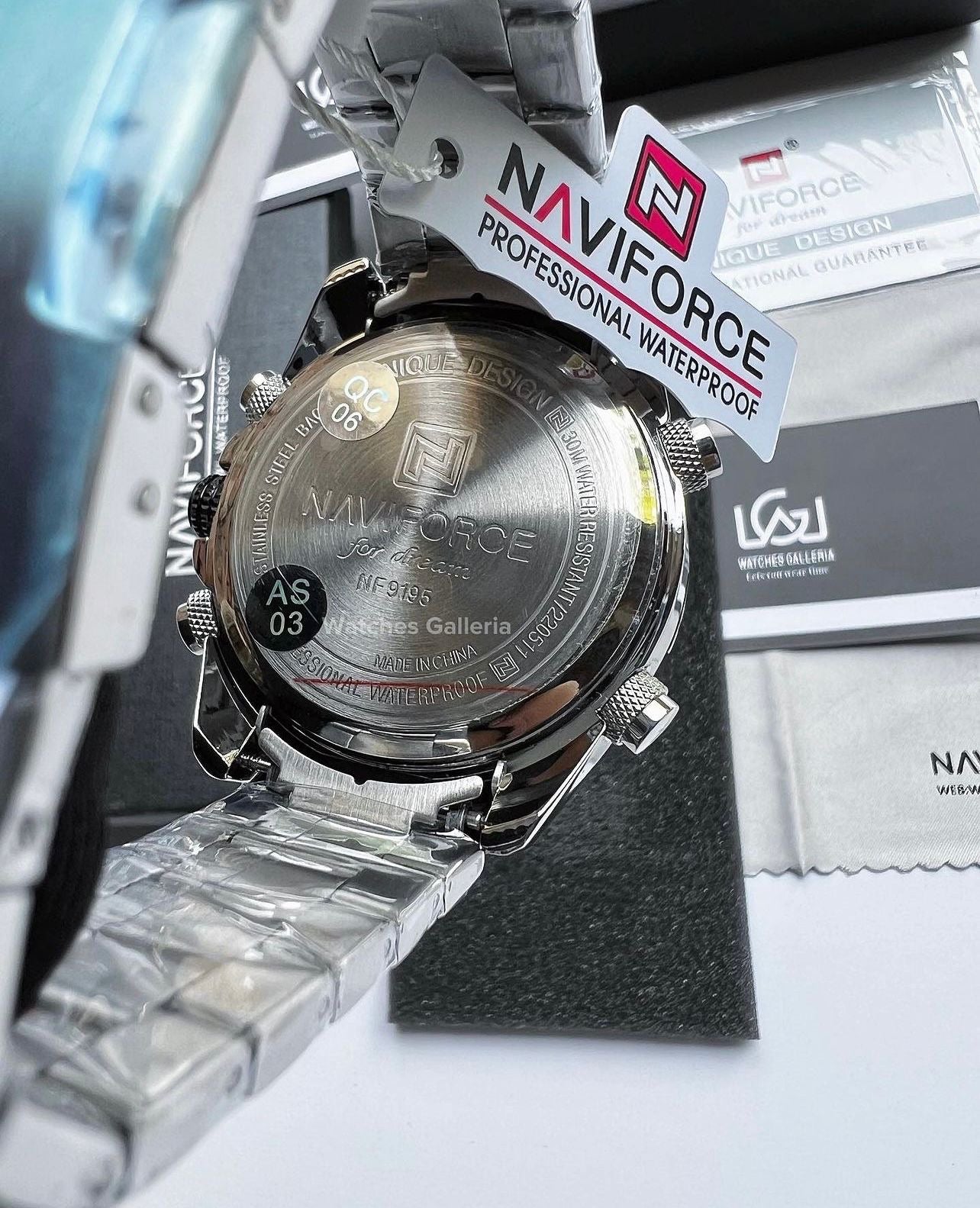 Naviforce Dual Display (Silver/Black) NF9195