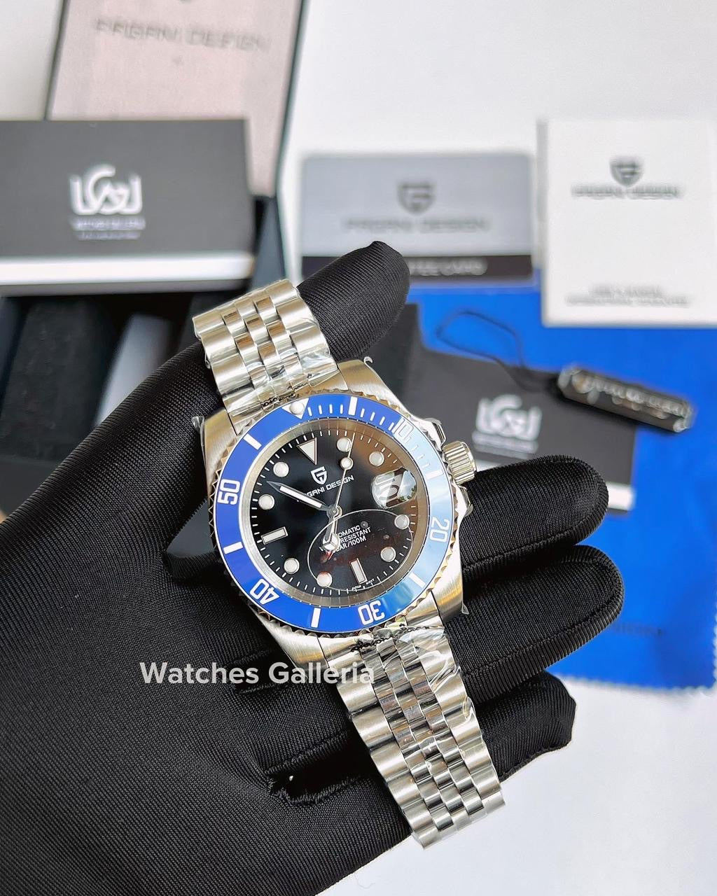 Pagani Design Submariner Automatic (Smurf Black) PD1661