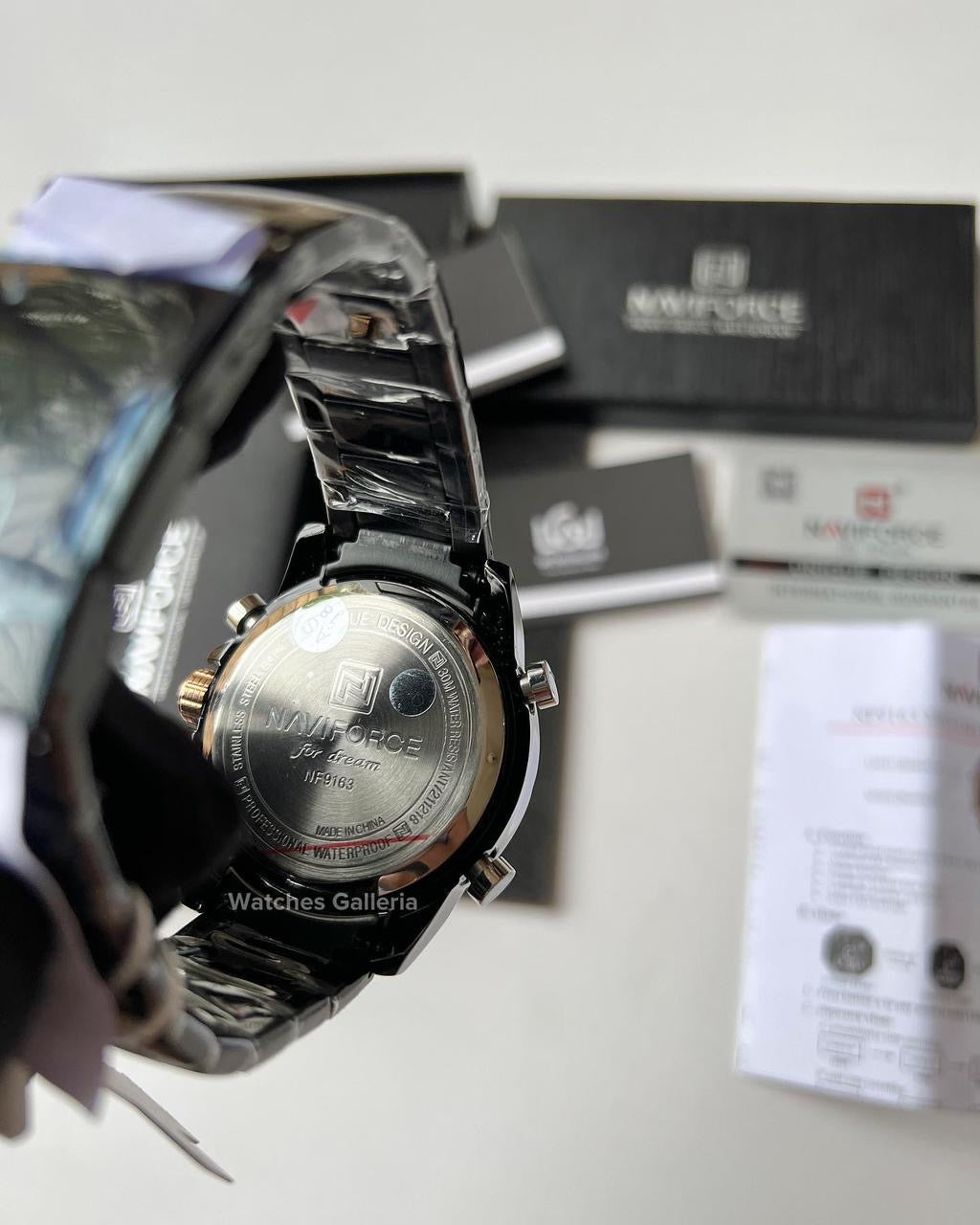 Naviforce Dual Display Quartz Watch (Black) NF9163