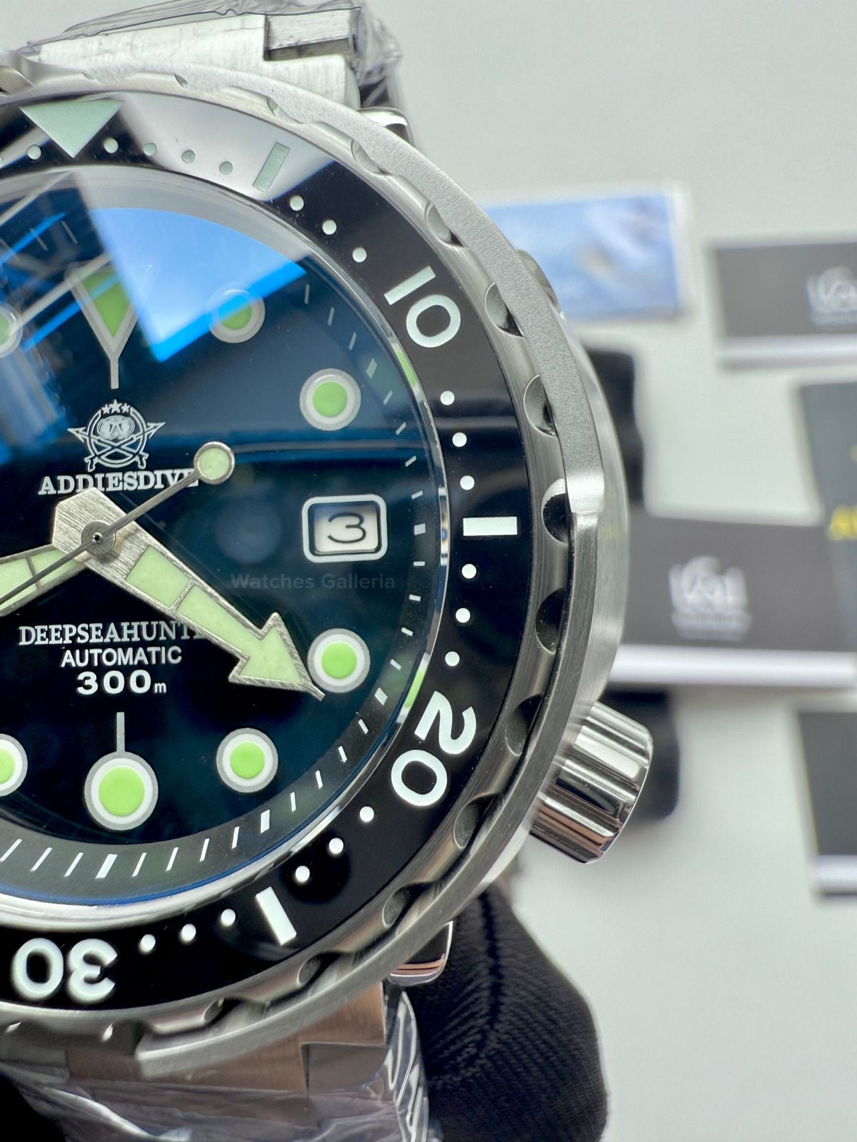 Addiesdive Tuna Deep Sea Hunter Diver Automatic Watch (Black) MY-H5 Watches Galleria © Copyrights All Right Reserved