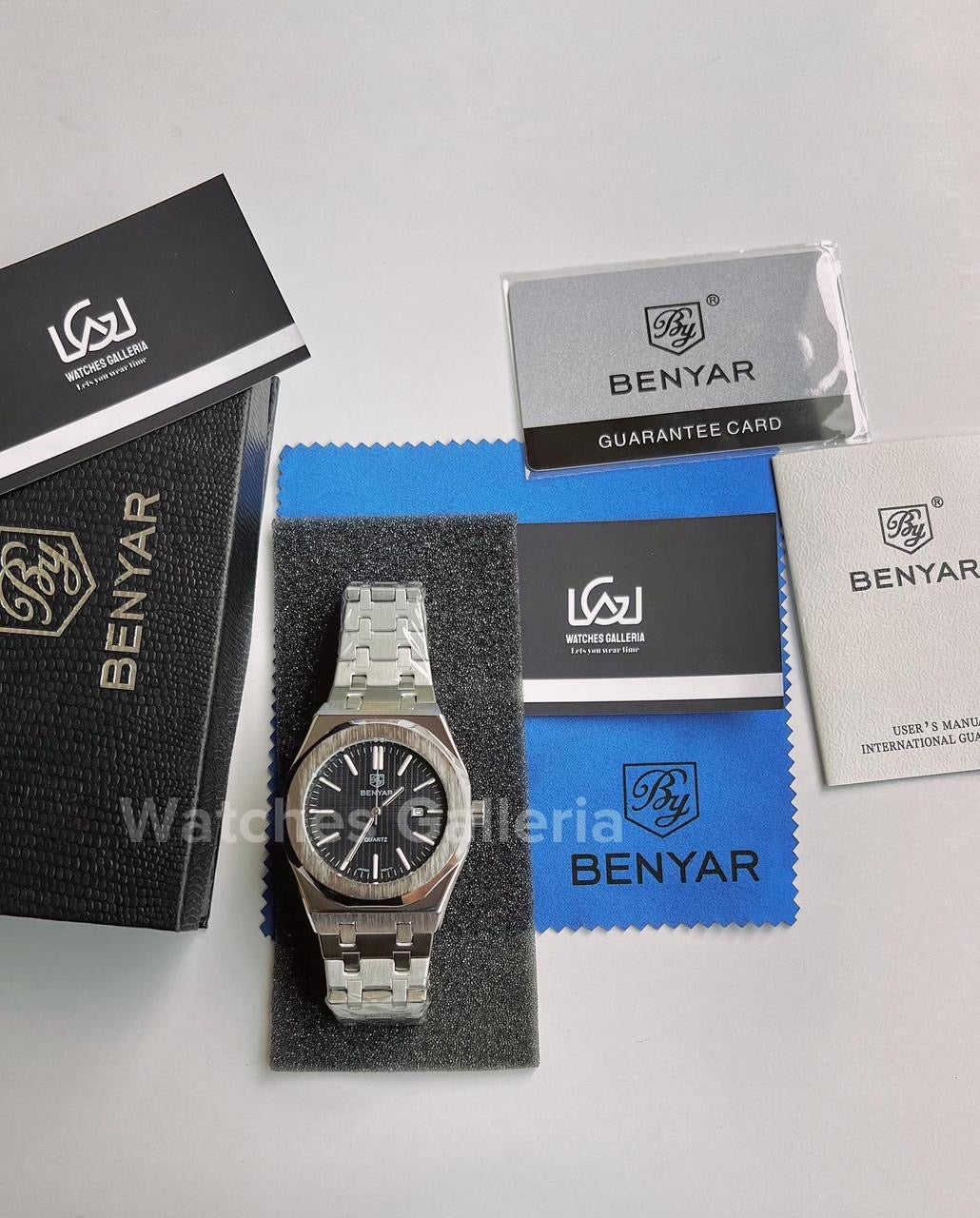 Benyar Royal Oak V1 Quartz (Black) BY5156