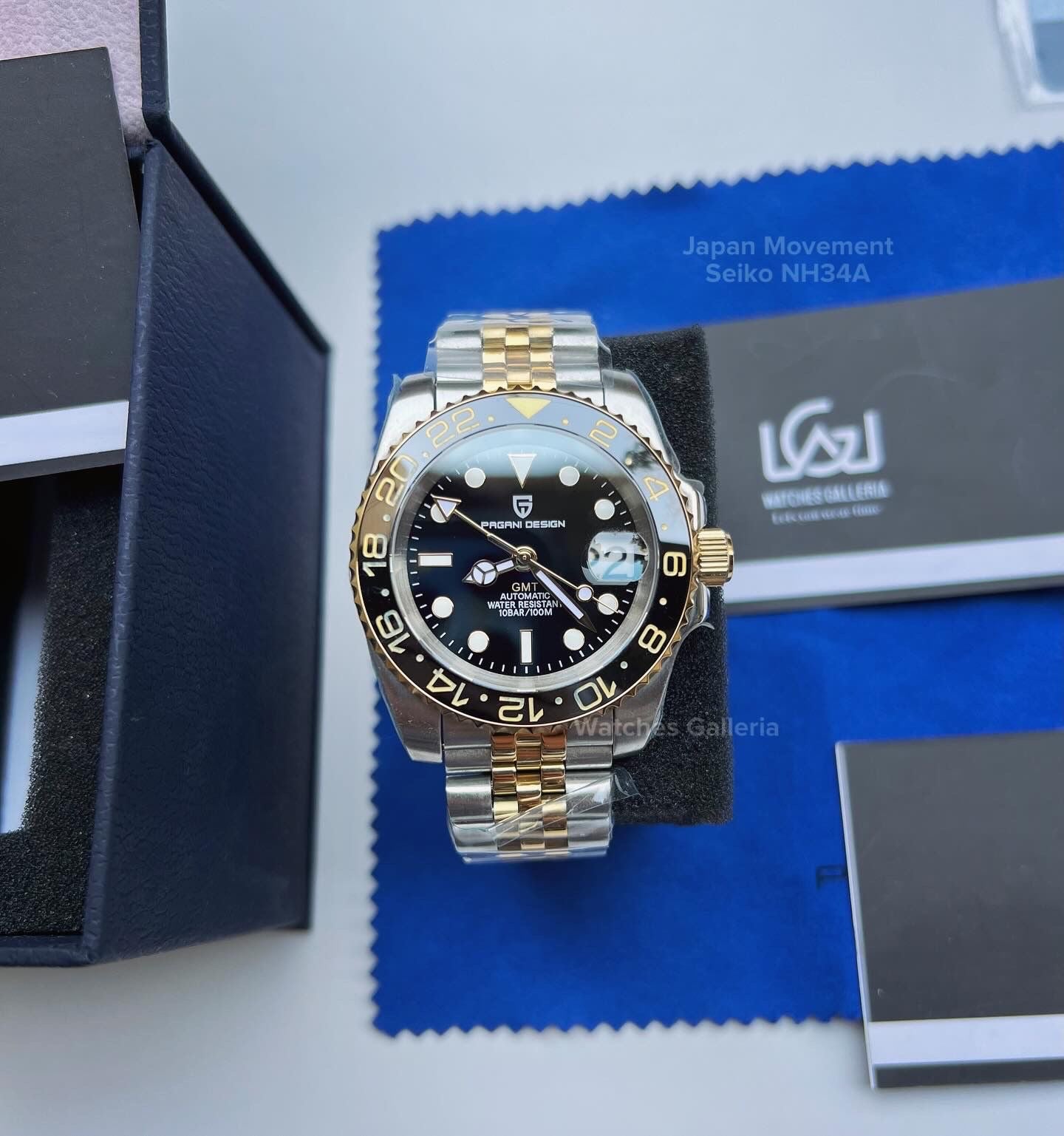 Pagani Design GMT Master II V5 Automatic Seiko NH34A (Two Tone) PD1662A âDISCONTINUEDâ