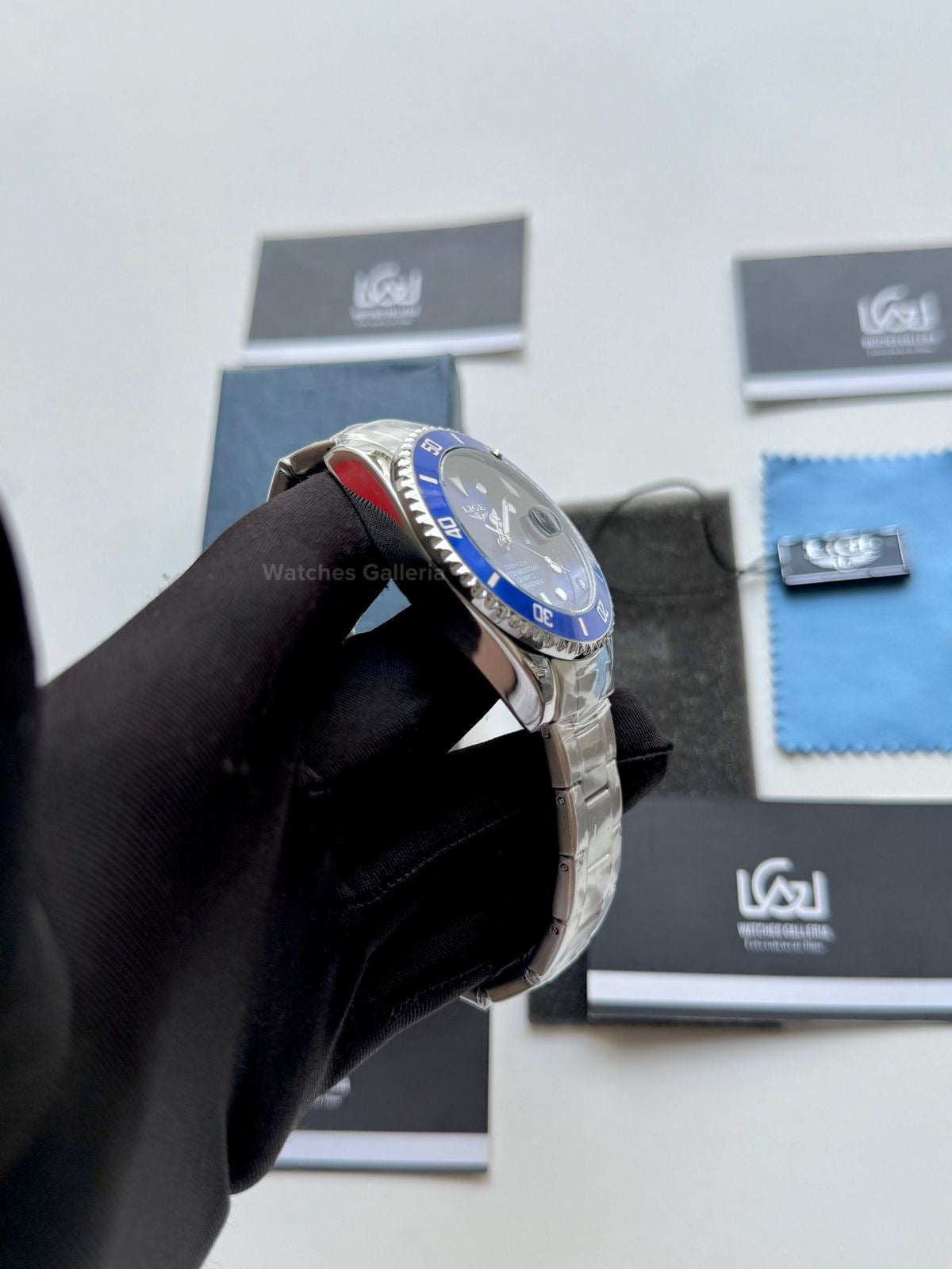 Lige Submariner Smurf Quartz Lige10045 Watches Galleria © Copyrights All Right Reserved