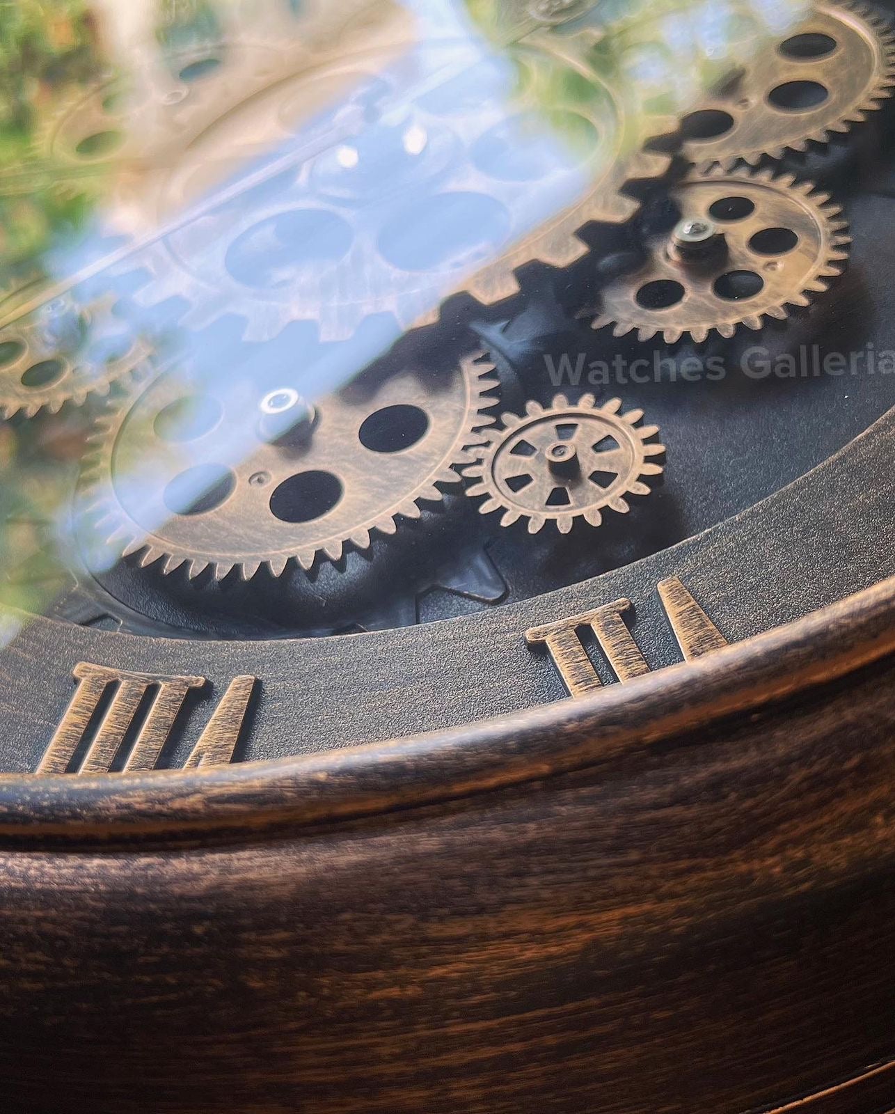 Wall Clock Engine Design (Brown)