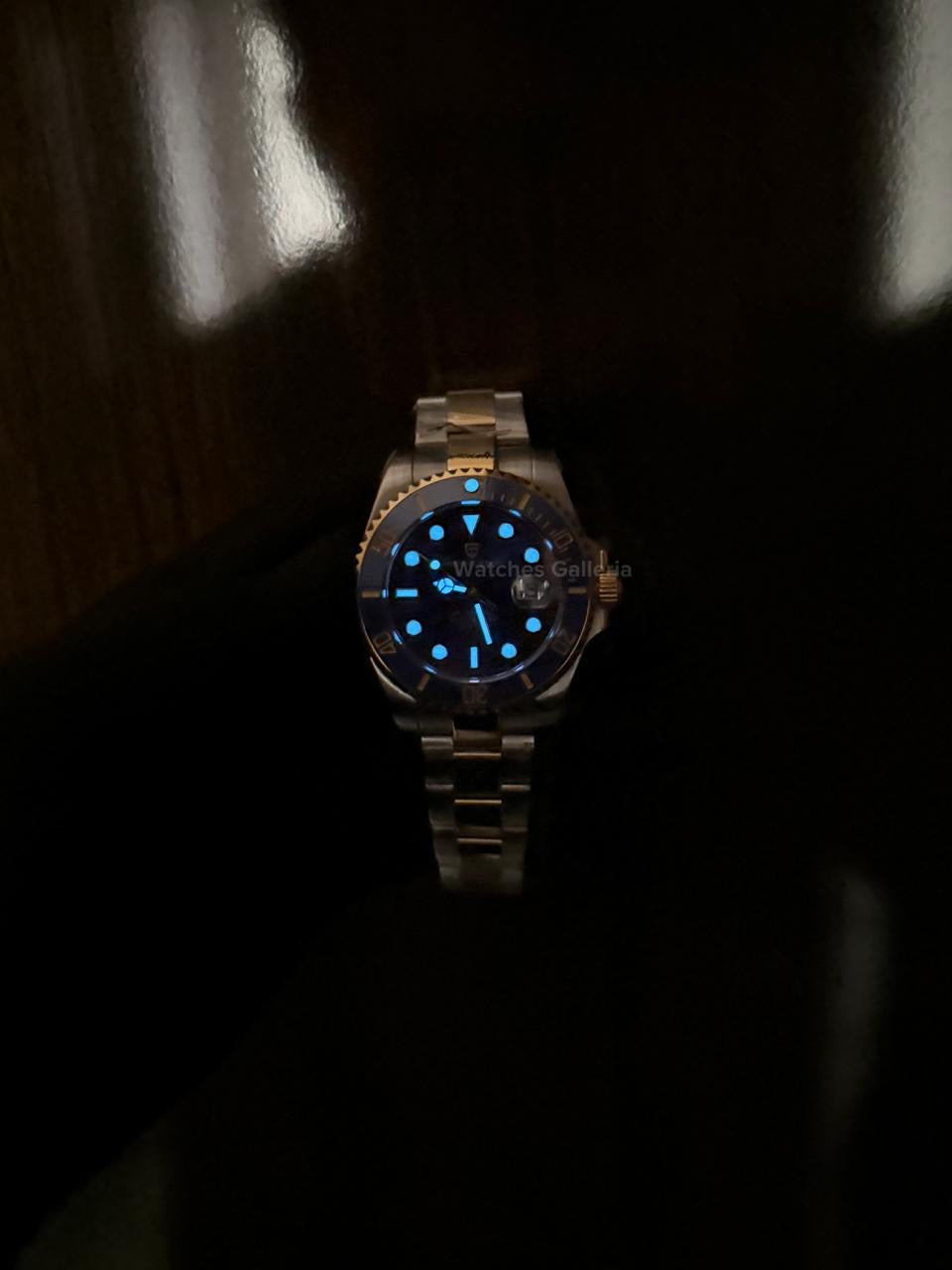 Pagani Design Watch PD1639 Submariner Automatic (Gold Blue) Pagani Design in Pakistan