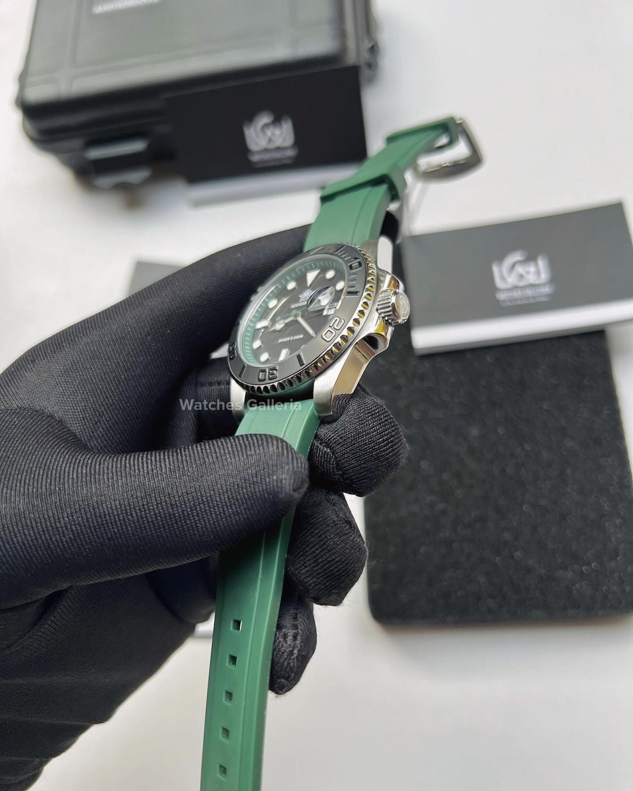 Addiesdive Yachtmaster Quartz (Green) AD2040 Watches Galleria
