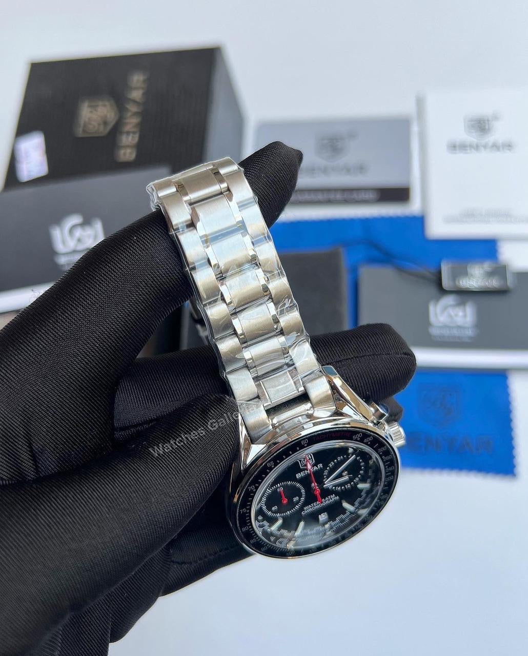 Benyar Black Bay Chronograph Quartz (Black) BY5194