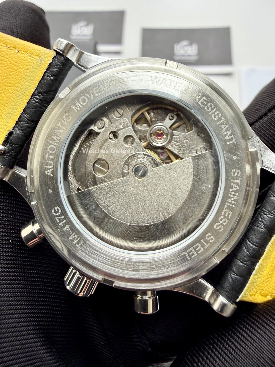 Forsining 147 Panda Automatic Watch Silver Black – Skeleton Dial, Complete Calendar, Luxury Mechanical Men’s Watch