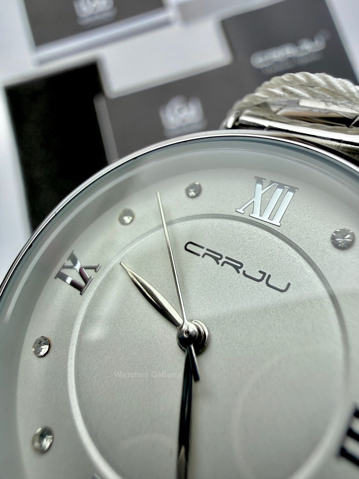 Crrju 2178 Ladies Watch Quartz (Silver) CRRJU Watch Pakistan