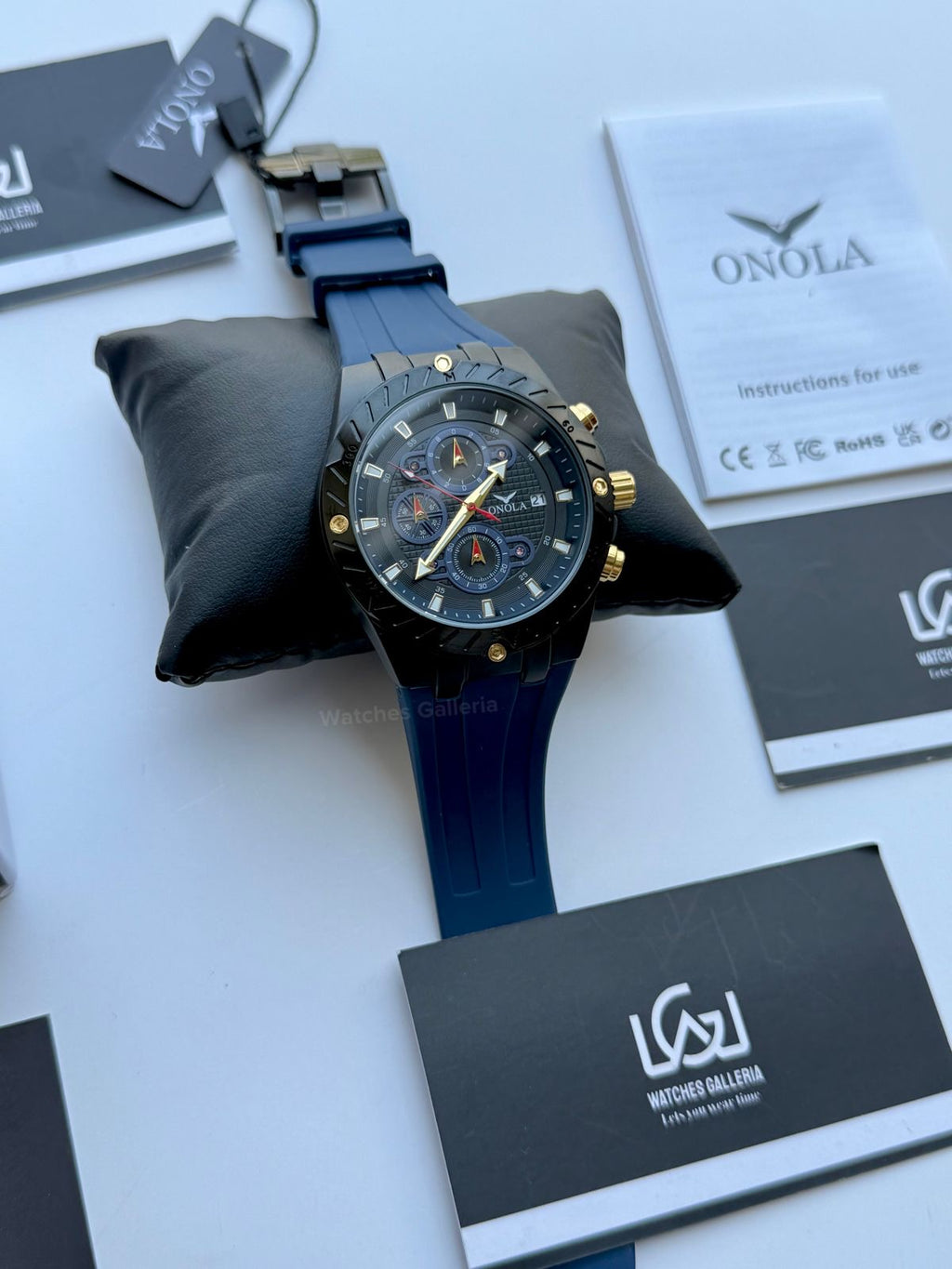 Onola 6857 Offshore Chronograph Blue 46mm Quartz – Royal Oak Offshore Design