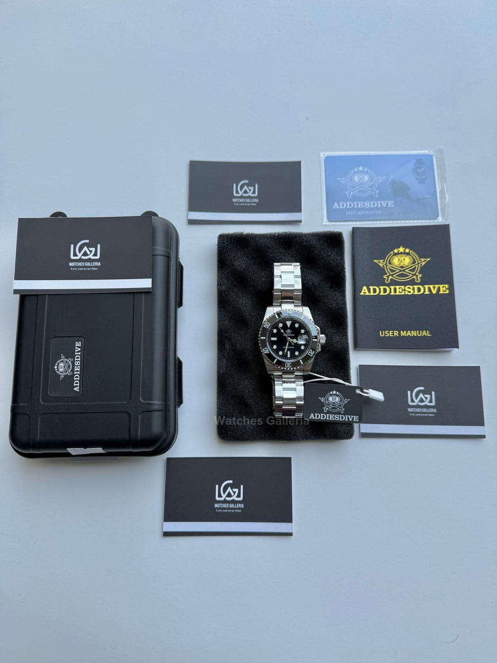 Addiesdive Submariner (Black) Quartz MY-H3-2QZ Watches Galleria