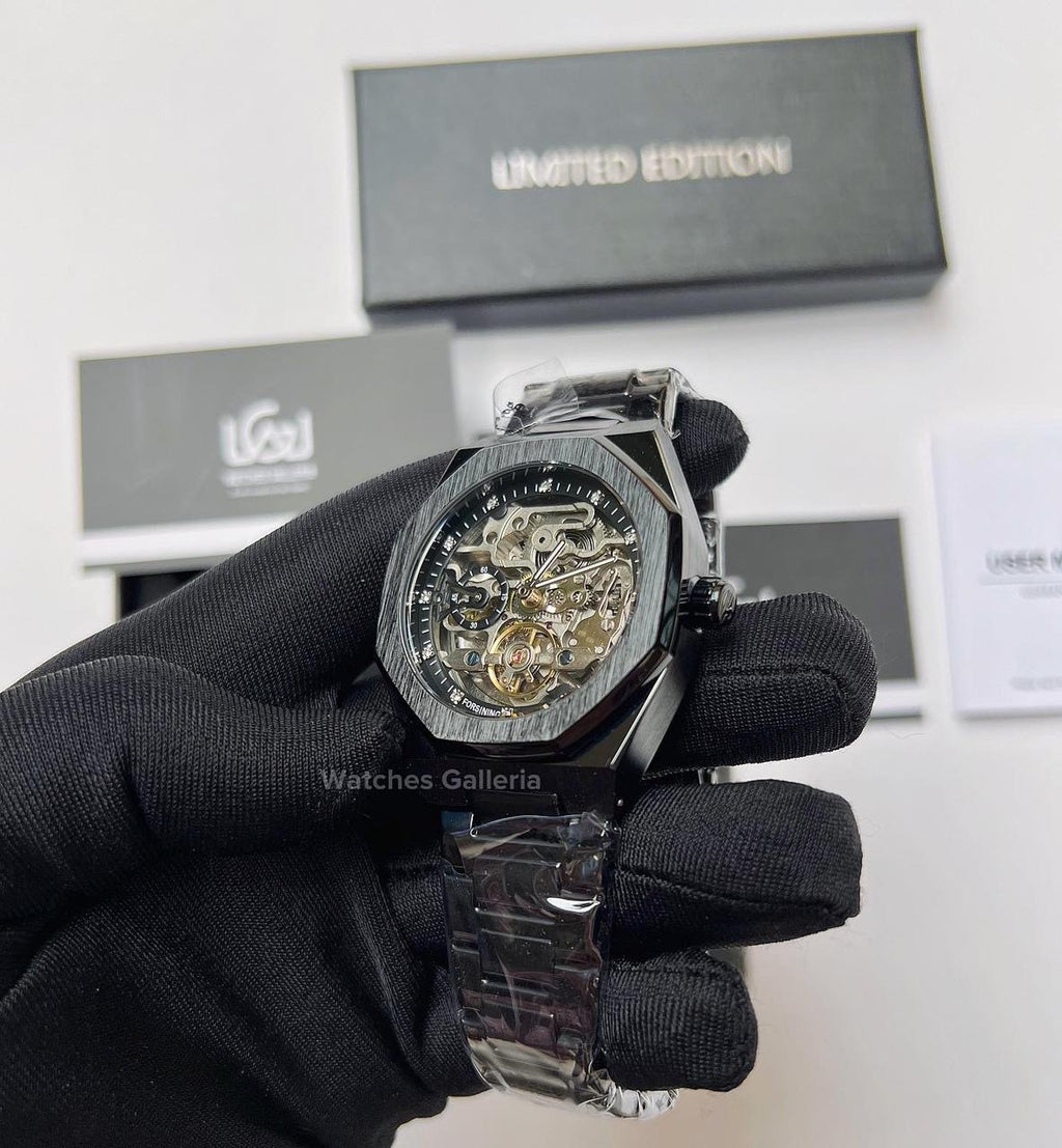 Forsining Royal Oak Skeleton Automatic (Black) TM375G
