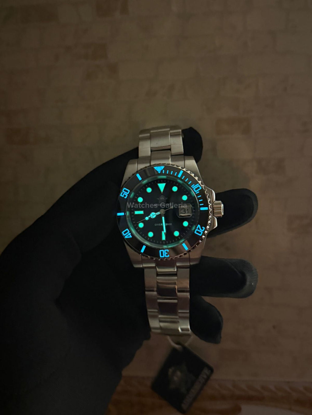 Addiesdive Submariner (Black) Quartz MY-H3-2QZ Watches Galleria