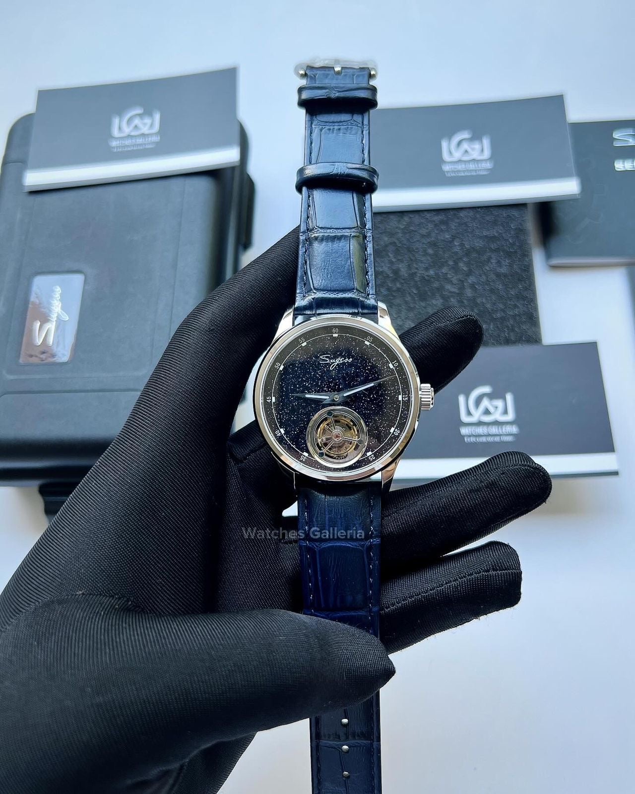 Sugess Tourbillon Master Automatic (Blue) SU8230STRF Watches Galleria