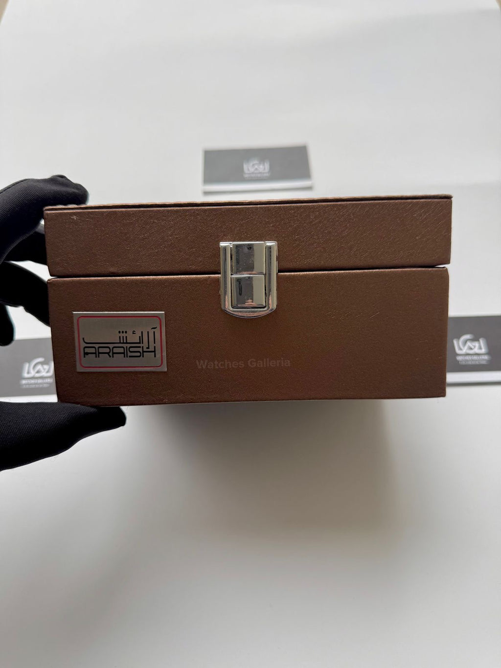 Watch Organizer Box (Brown) | 3 Slots Watch Box | Watch Storage Box | Watch Box