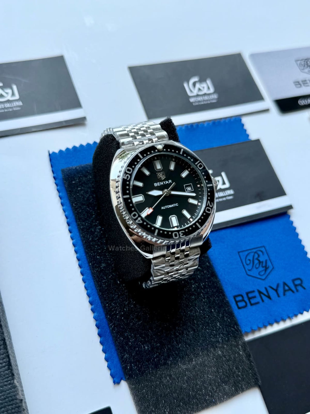 Benyar BY5211 Turtle Automatic Black Dial Luxury Men’s Watch in Pakistan – Stainless Steel Automatic Watch