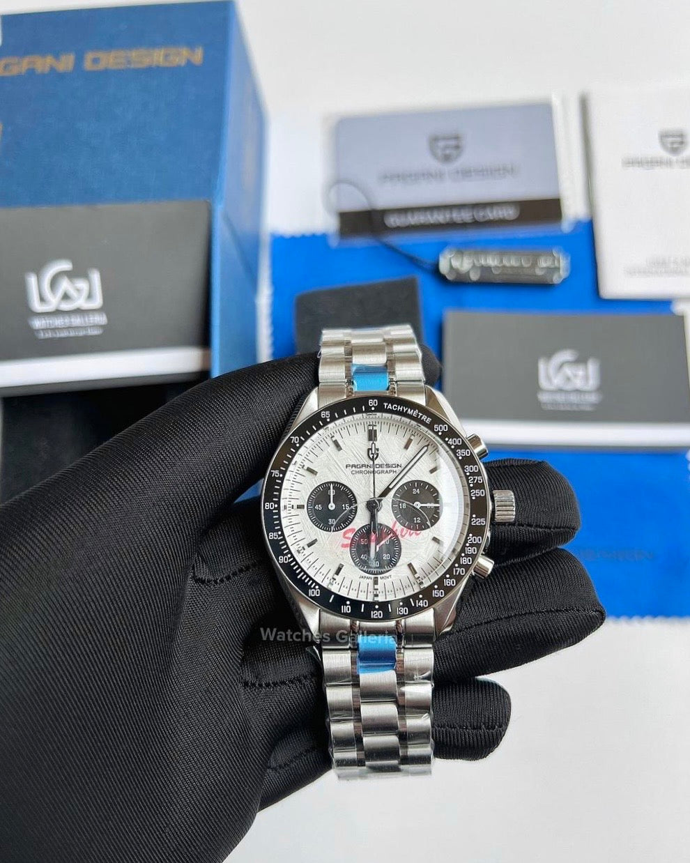 Pagani Design Speedmaster Moonwatch Quartz (White Meteorite) PD1701