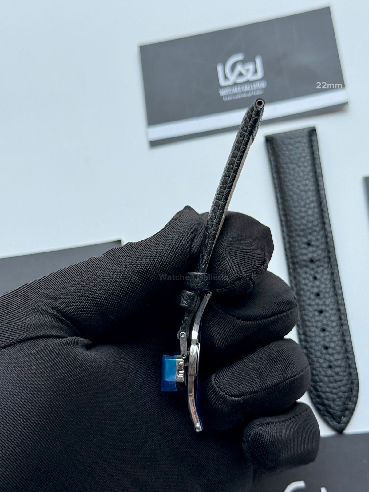 Premium Leather Strap 22mm | Master Lock Deployment Clasp | Universal Fit