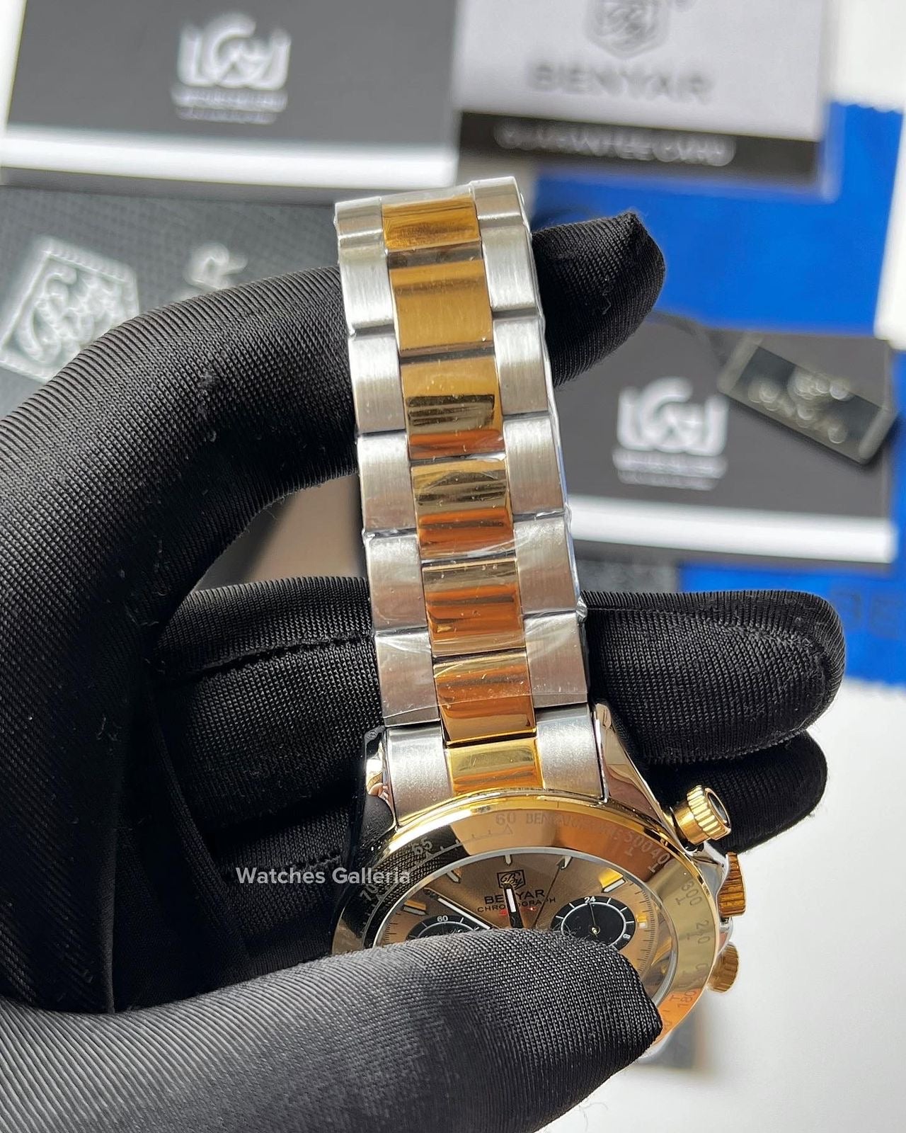Benyar Daytona Chronograph Quartz (Two Tone) BY5169