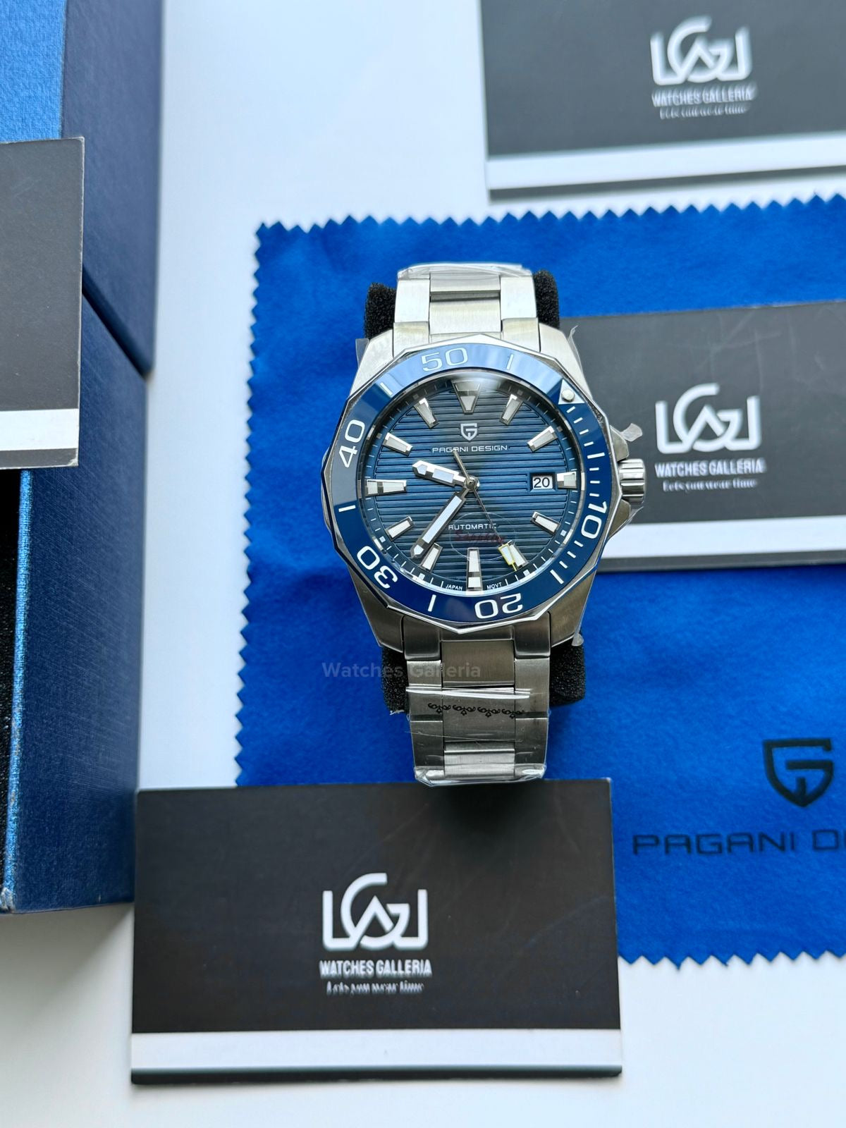 Pagani Design PD1668 Aquaracer Blue 43mm Automatic – Discontinued Model | Sapphire Glass | Seiko NH35A | 100M WR