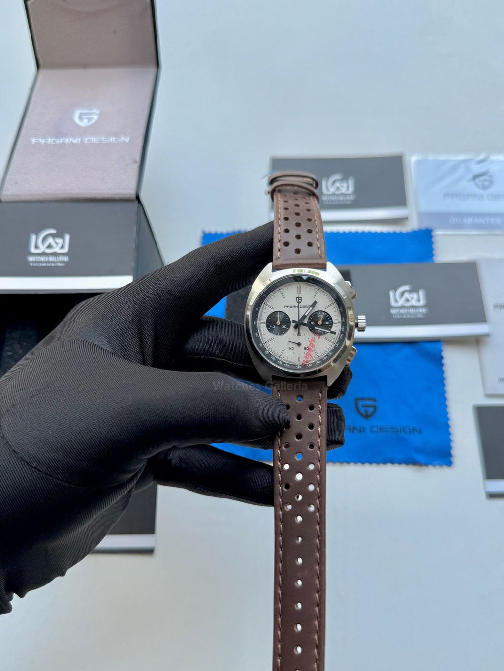 Pagani Design Vintage Chronograph Quartz PD1782 (White) Pagani Design in Pakistan