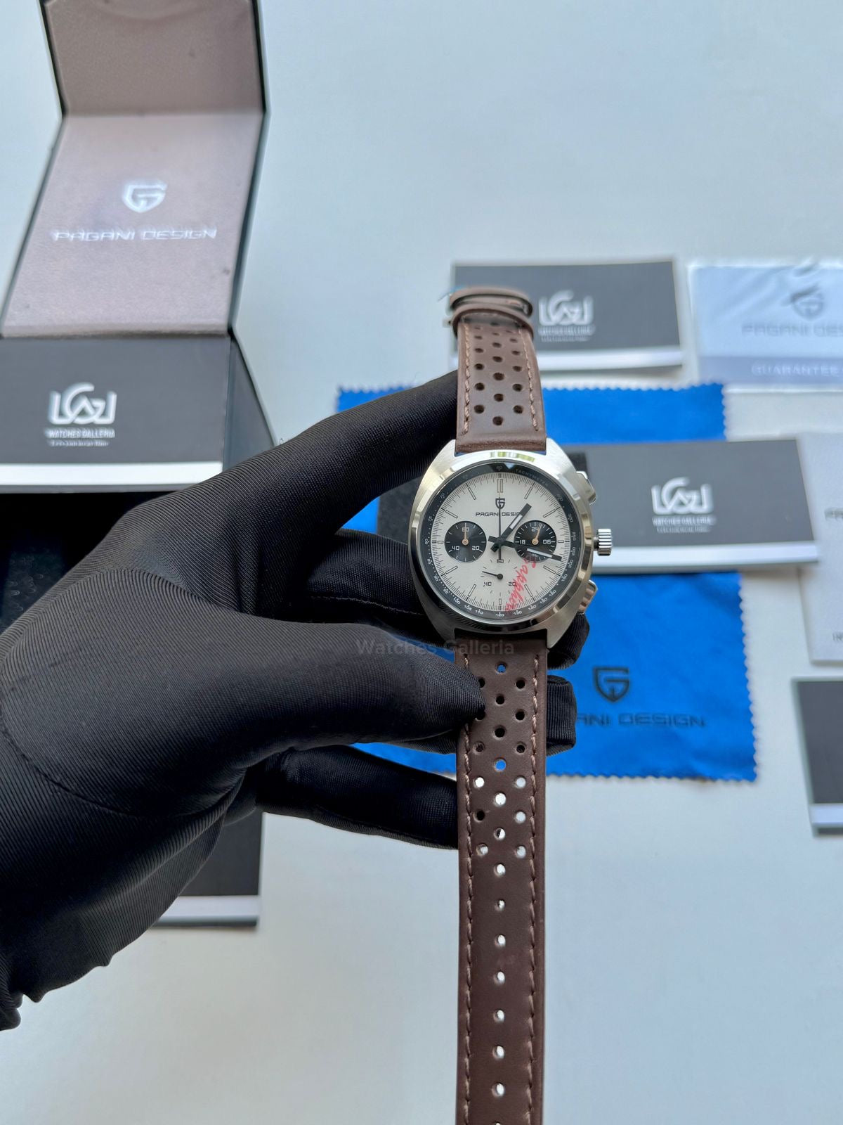 Pagani Design Vintage Chronograph Quartz PD1782 (White) Pagani Design in Pakistan