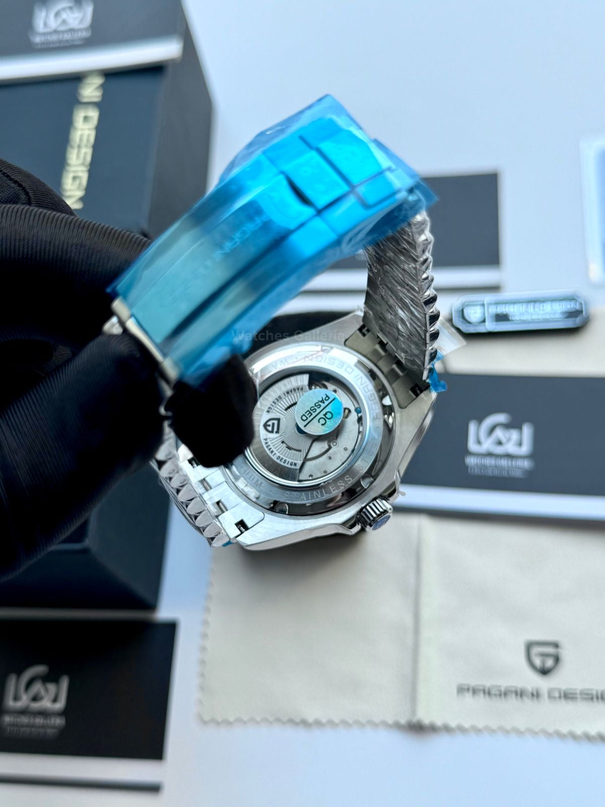Pagani Design PD1682 Explorer II Black 42mm GMT Automatic – Sapphire Glass | Jubilee Bracelet | 100M WR