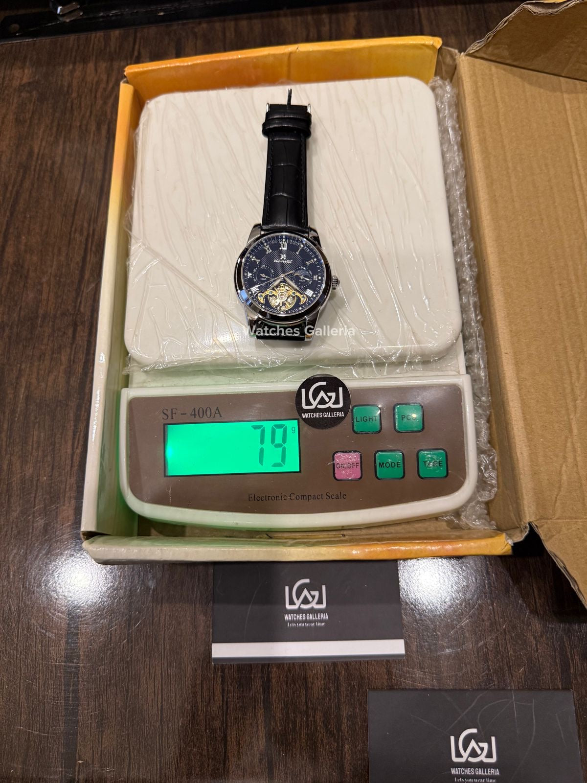 Aokulasic Calendar Flywheel Watch Automatic (Black) AOKU1701 Watches Galleria