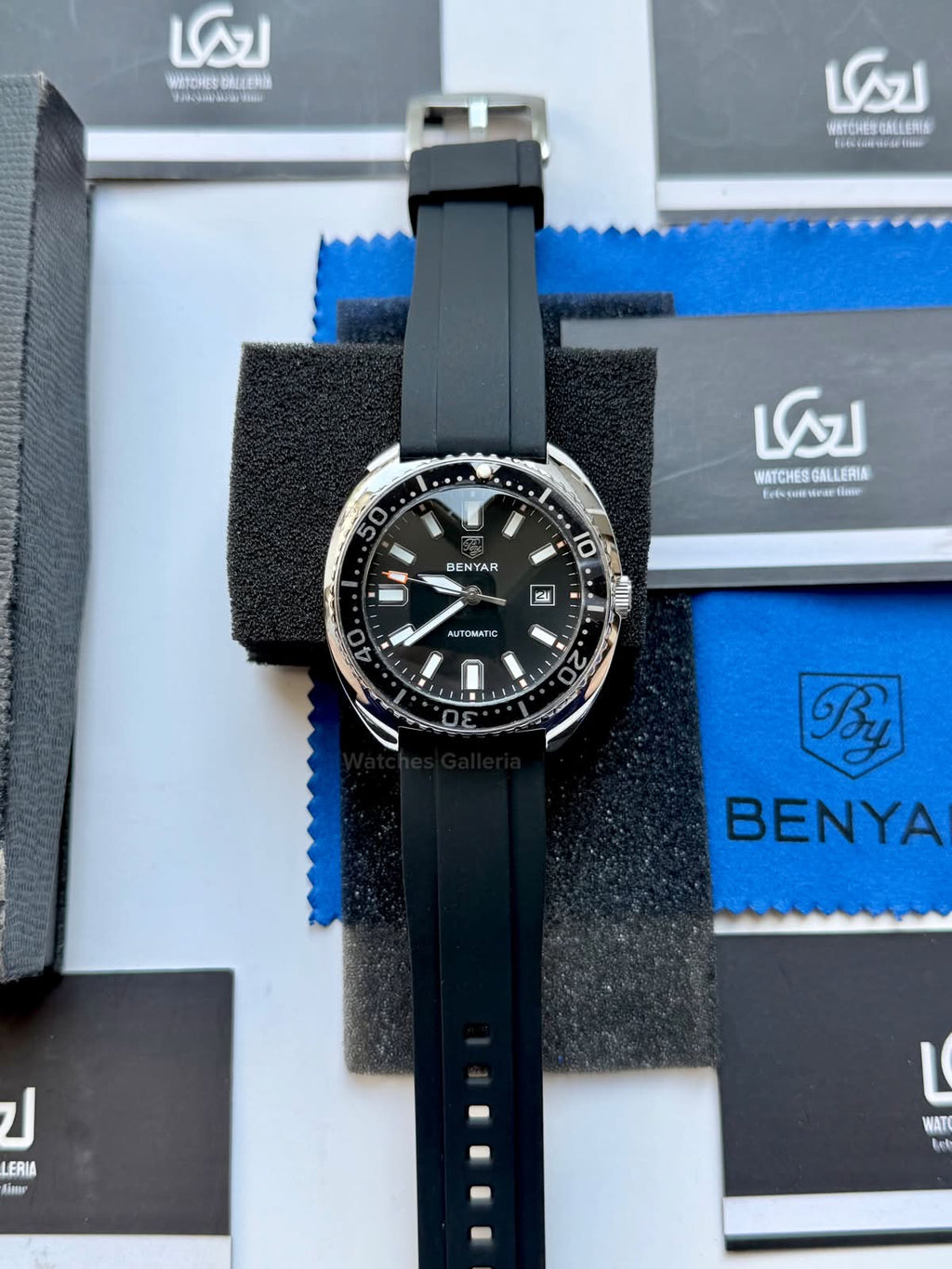Benyar BY5211 Turtle Automatic Black Dial Luxury Men’s Watch in Pakistan – Stainless Steel Automatic Watch