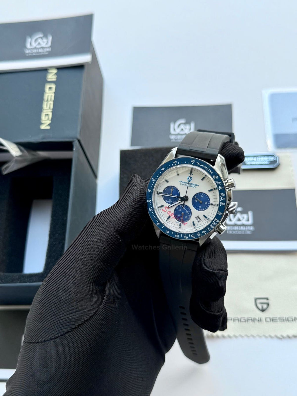 Pagani Design PD1701 Speedmaster Moonwatch Blue 40mm Chronograph – Seiko VK63 Quartz | Sapphire Crystal | 100M WR