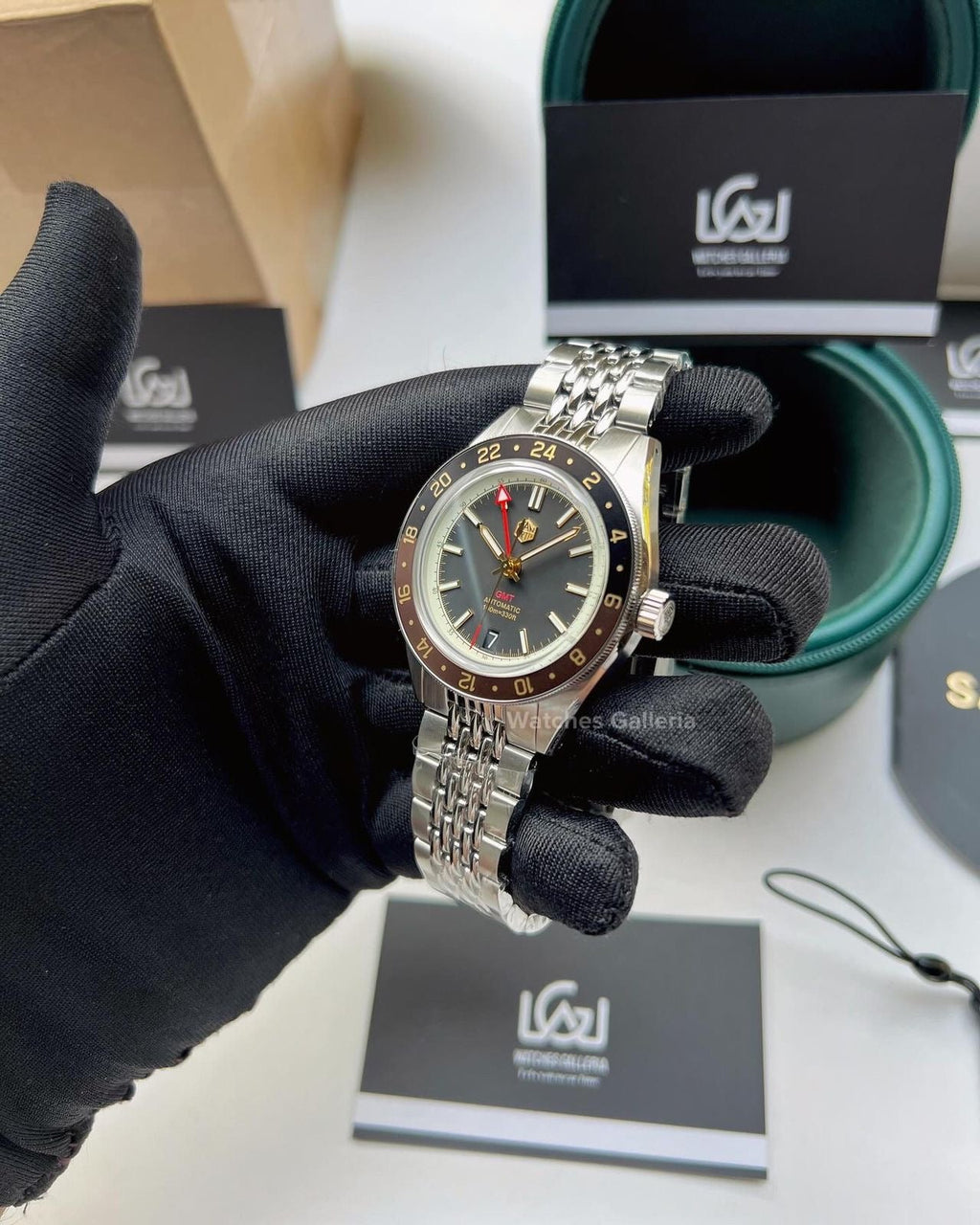 San Martin GMT RootBeer Automatic SN0116 Watches Galleria