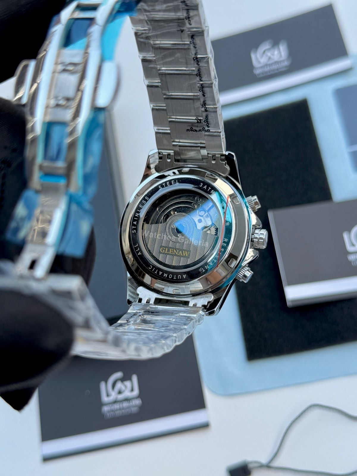 Glenaw Moonphase Automatic (Blue/Gold) GL8919 Watches Galleria