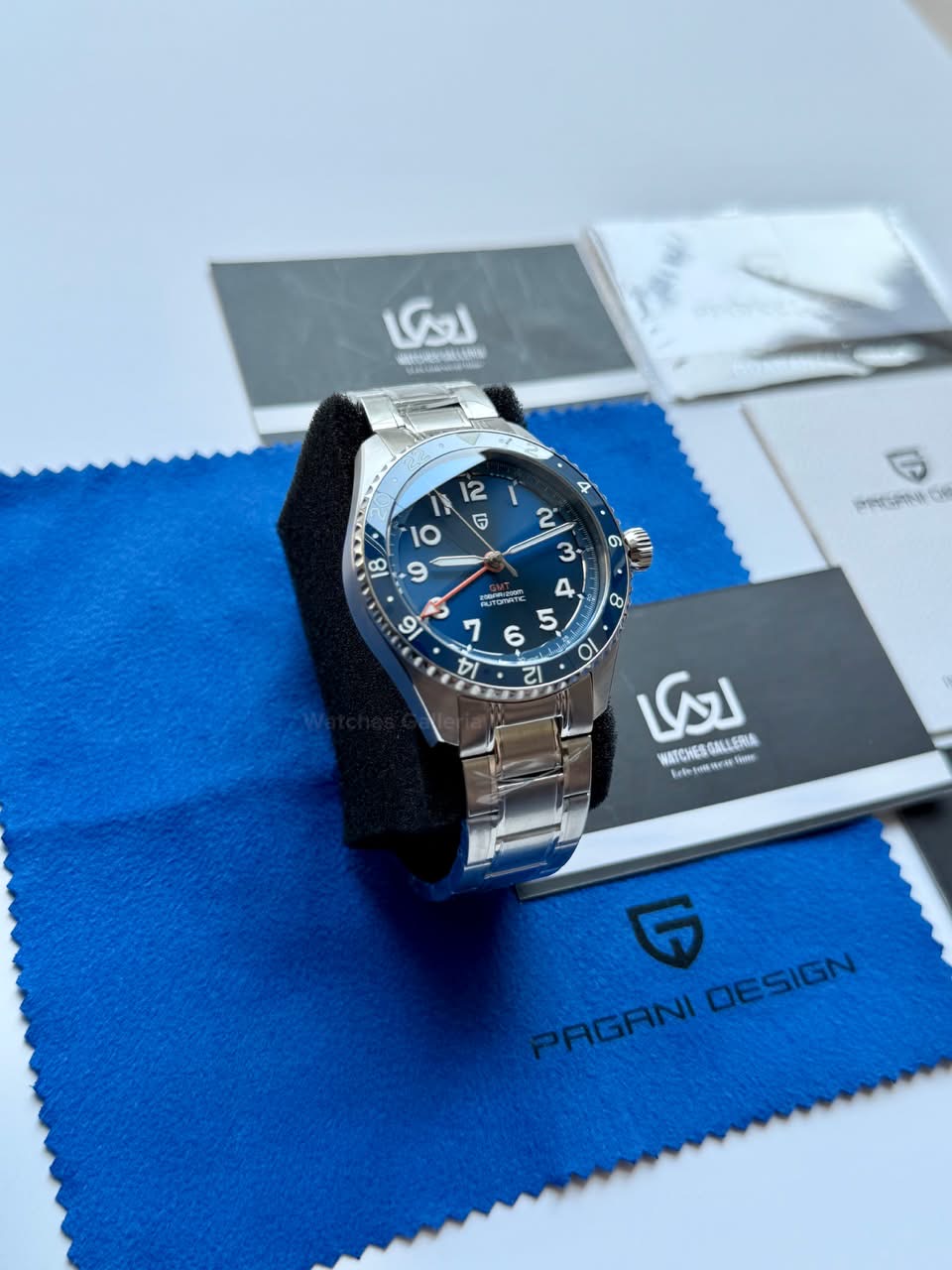 Pagani Design PD1784 GMT Automatic Watch – Seiko NH34 Dual Time Zone | 200M Waterproof Sapphire Crystal | Ceramic Bezel Luxury Sports Watch | Pagani Design Pakistan