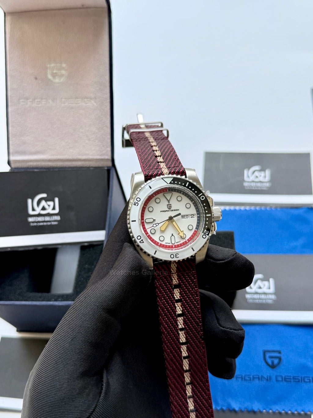 Pagani Design PD1726 Mini Gundam Limited Edition Automatic Watch – Sapphire Crystal, Seiko NH36A, Ceramic Bezel